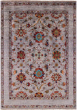 Peshawar Hand Knotted Wool Rug - 4' 11" X 6' 8" - Golden Nile