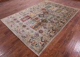 Turkmen Ersari Hand Knotted Wool Rug - 6' 9" X 10' 0" - Golden Nile