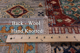 Turkmen Ersari Hand Knotted Wool Rug - 6' 9" X 10' 0" - Golden Nile