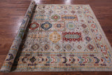 Turkmen Ersari Hand Knotted Wool Rug - 6' 9" X 10' 0" - Golden Nile