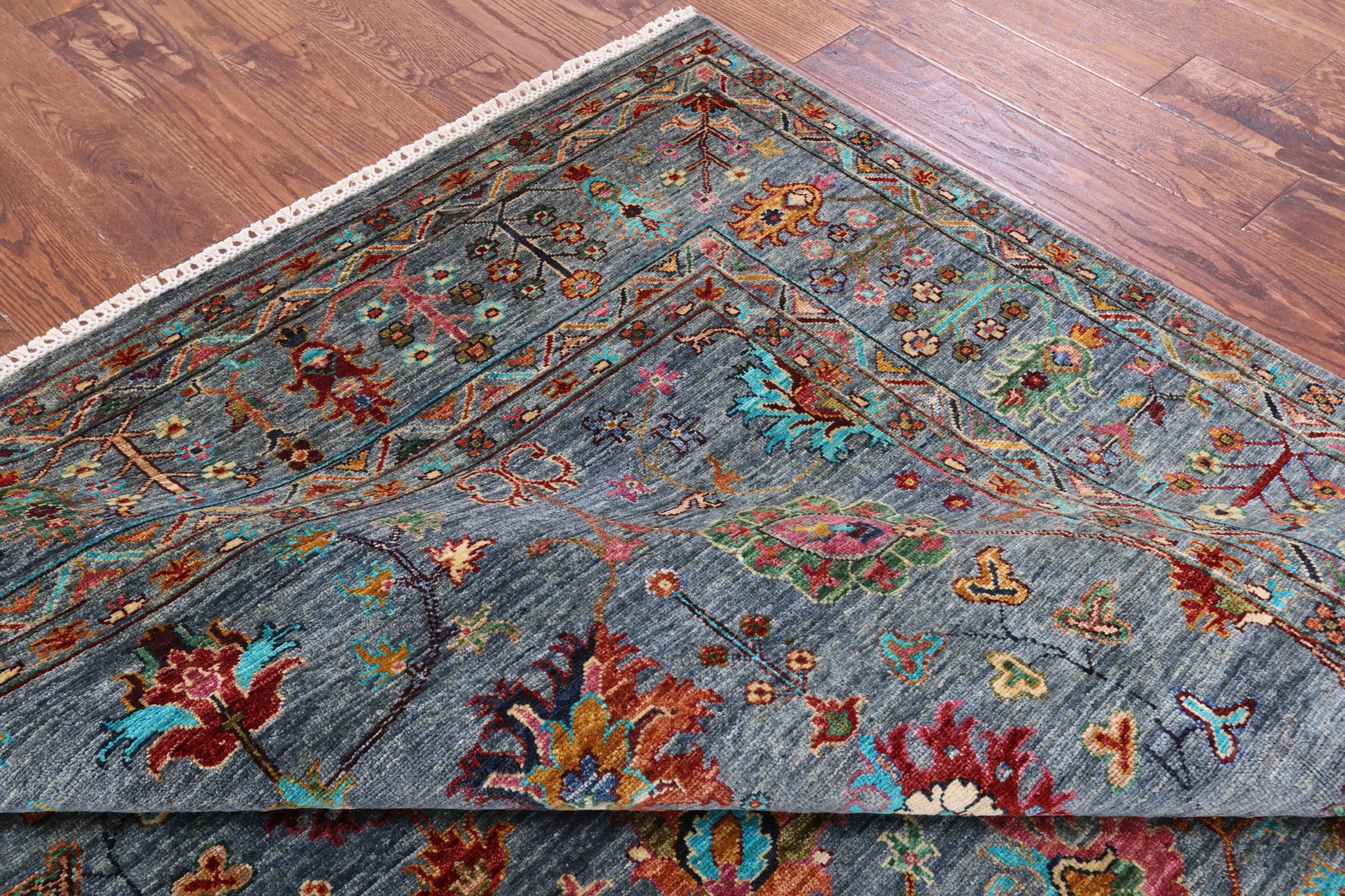 Peshawar Handmade Wool Rug - 6' 5" X 10' 3" - Golden Nile