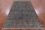 Peshawar Handmade Wool Rug - 6' 5" X 10' 3" - Golden Nile