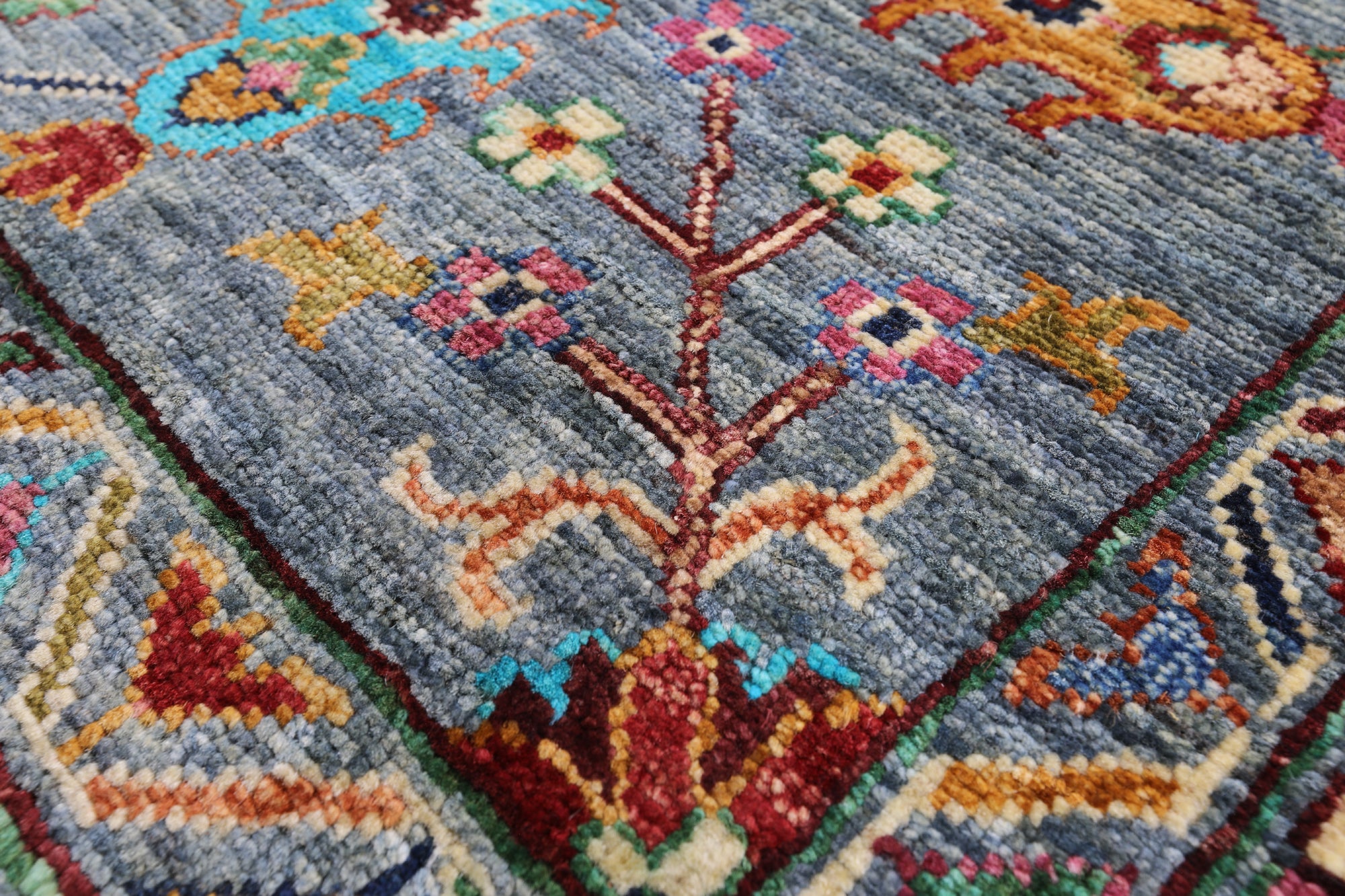 Peshawar Handmade Wool Rug - 6' 5" X 10' 3" - Golden Nile