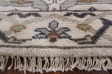 Ivory Turkish Oushak Handmade Wool Runner Rug - 2' 6" X 9' 10" - Golden Nile
