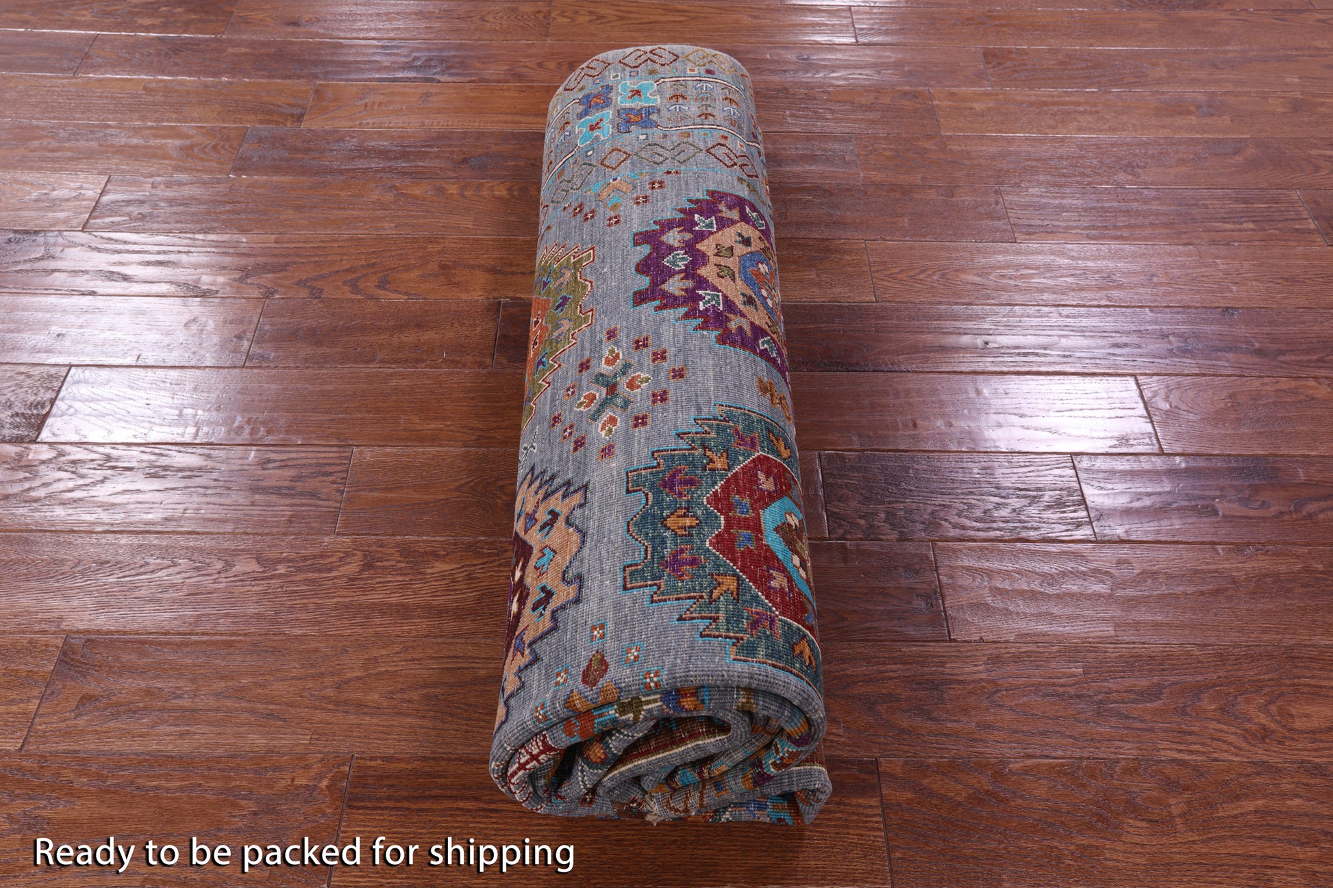 Turkmen Ersari Hand Knotted Wool Rug - 6' 9" X 9' 11" - Golden Nile