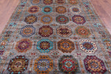 Turkmen Ersari Hand Knotted Wool Rug - 6' 9" X 9' 11" - Golden Nile