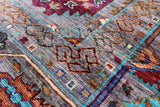 Turkmen Ersari Hand Knotted Wool Rug - 6' 9" X 9' 11" - Golden Nile
