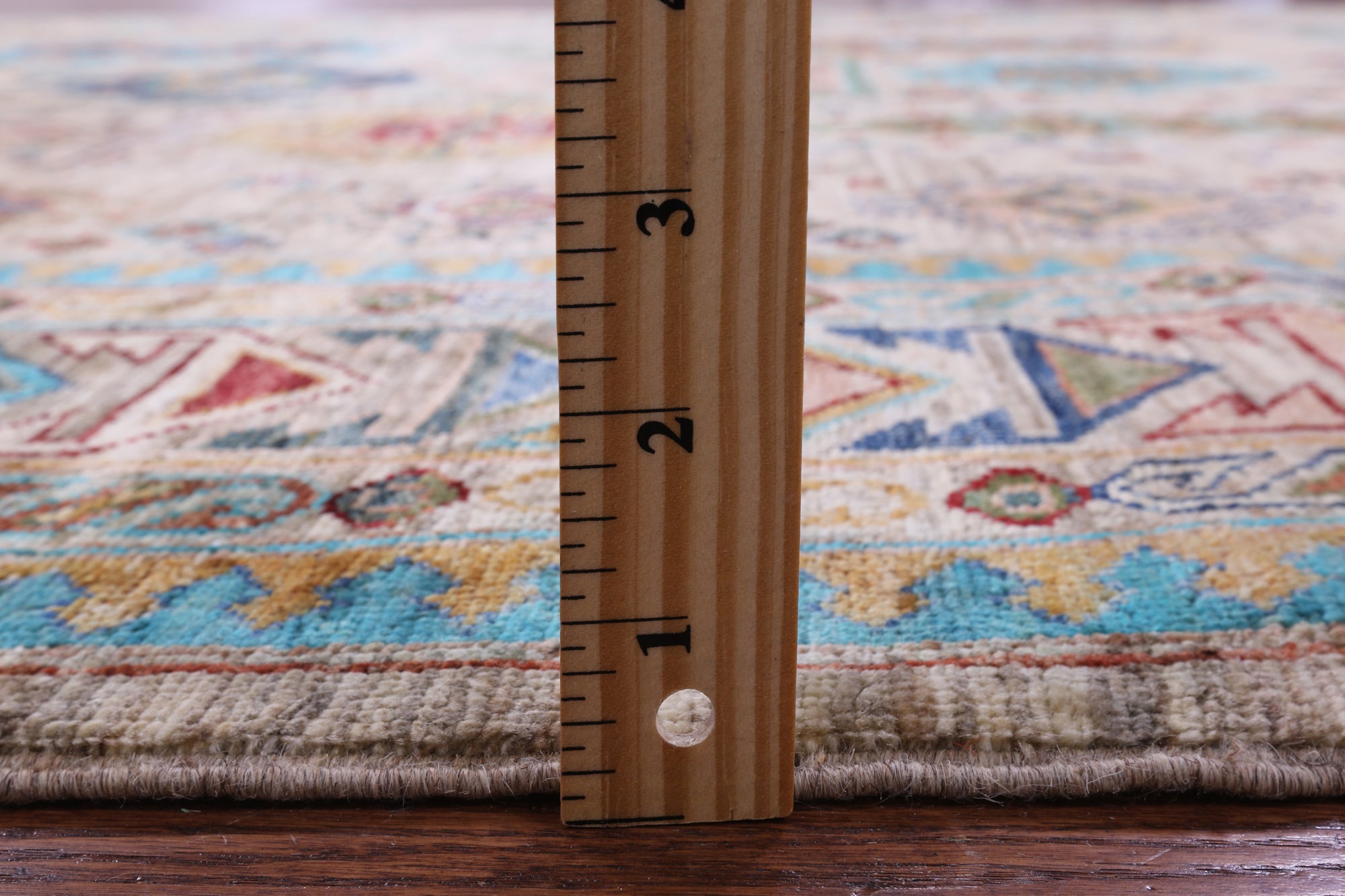 Turkmen Ersari Hand Knotted Wool Rug - 6' 8" X 9' 7" - Golden Nile