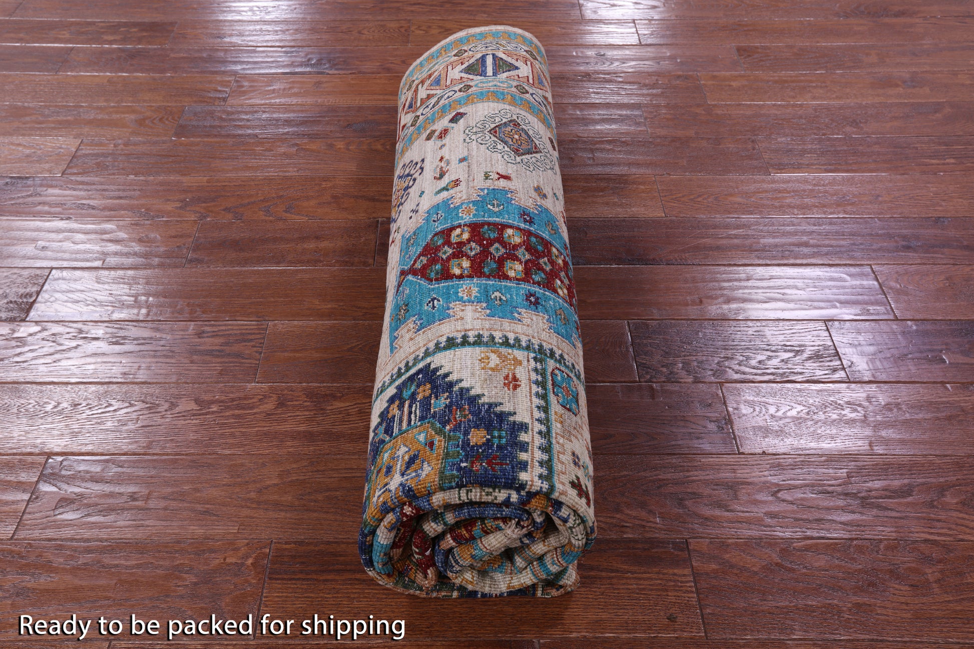 Turkmen Ersari Hand Knotted Wool Rug - 6' 8" X 9' 7" - Golden Nile