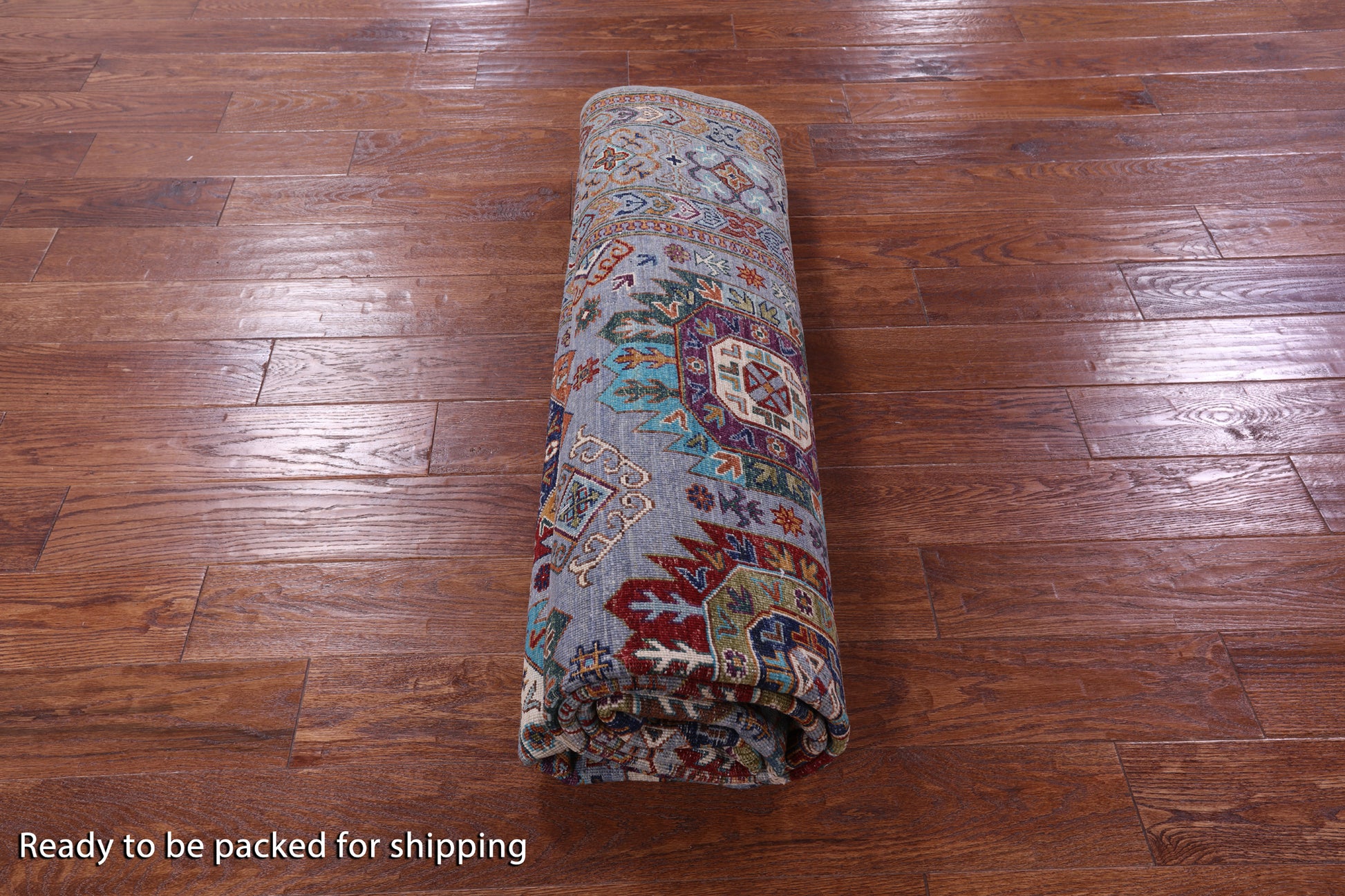 Turkmen Ersari Hand Knotted Wool Rug - 6' 9" X 9' 11" - Golden Nile