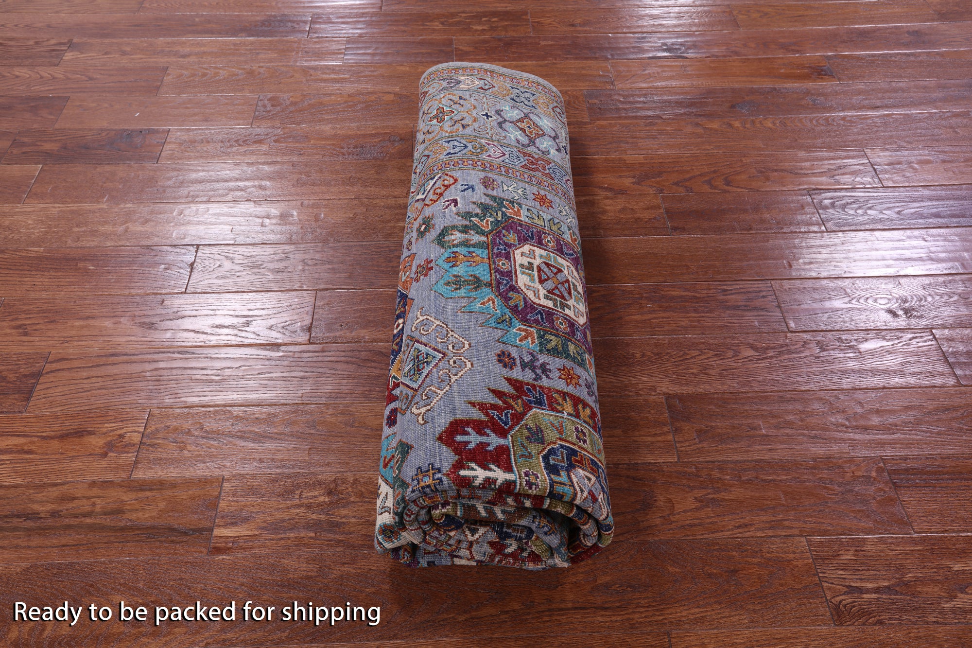 Turkmen Ersari Hand Knotted Wool Rug - 6' 9" X 9' 11" - Golden Nile