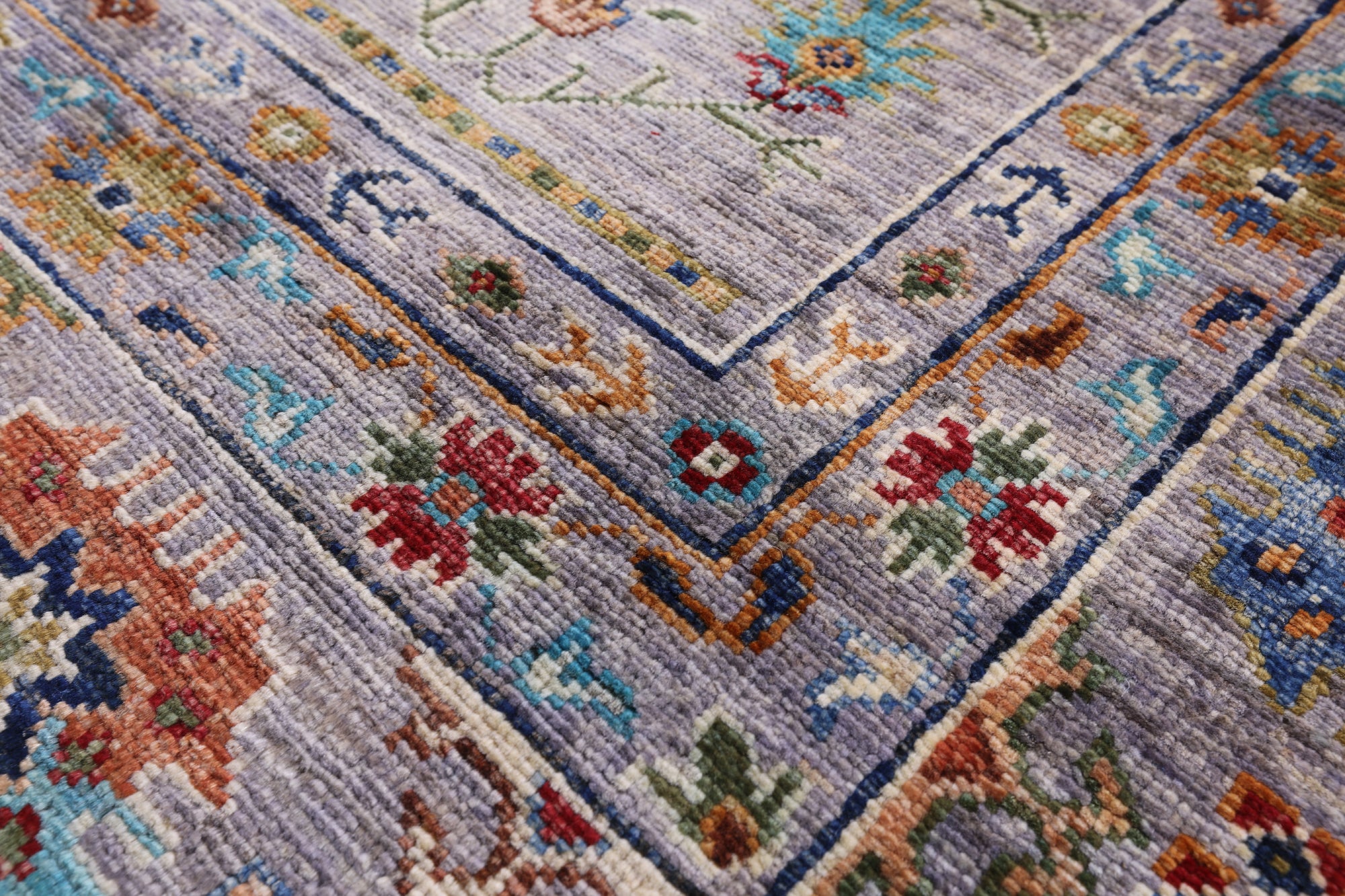 Grey Tribal Persian Hand Knotted Wool Rug - 6' 9" X 9' 8" - Golden Nile