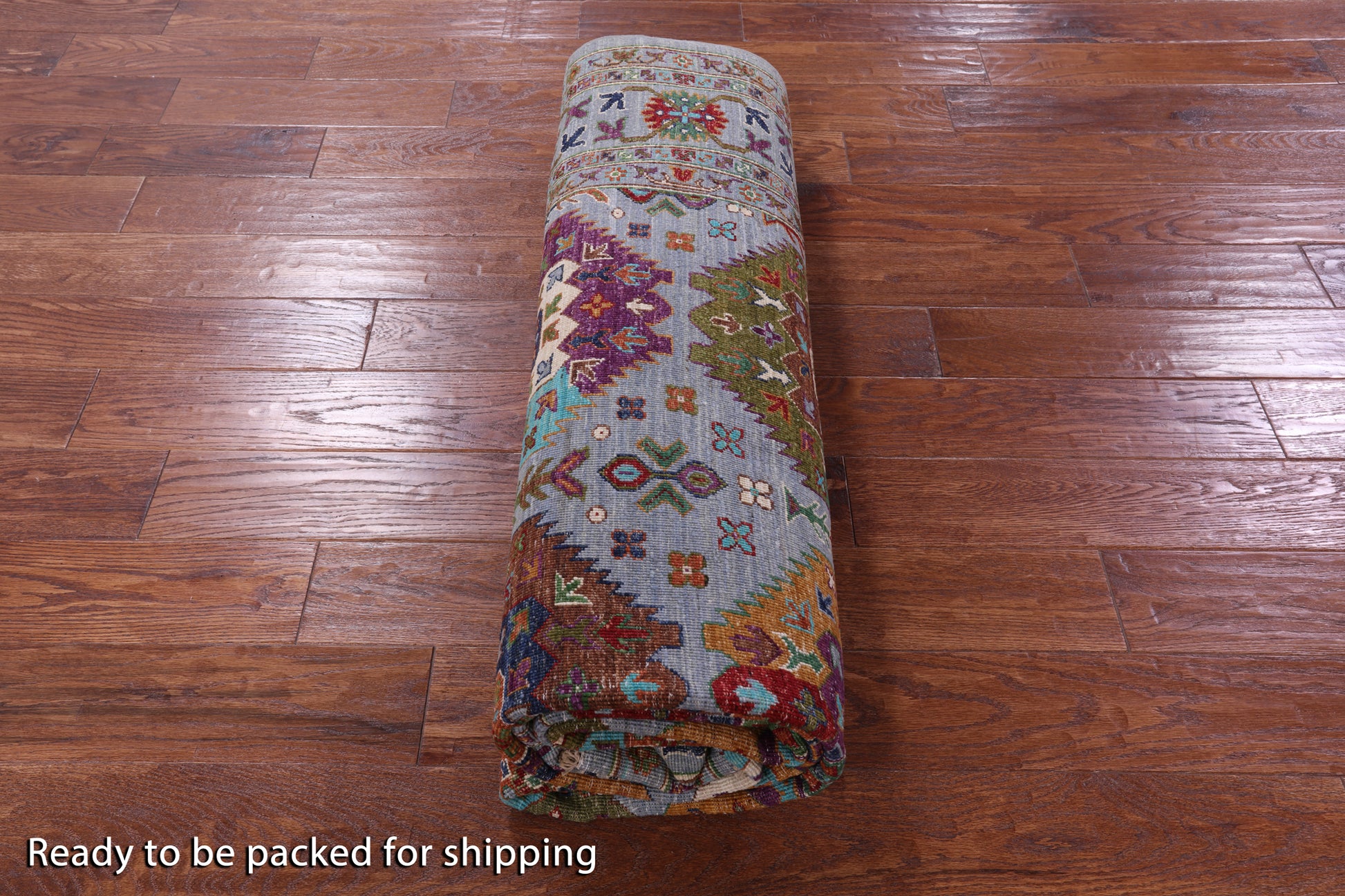 Turkmen Ersari Hand Knotted Wool Rug - 6' 9" X 9' 9" - Golden Nile