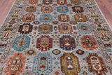 Turkmen Ersari Hand Knotted Wool Rug - 6' 10" X 9' 6" - Golden Nile