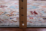Turkmen Ersari Hand Knotted Wool Rug - 6' 10" X 9' 6" - Golden Nile