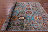 Turkmen Ersari Handmade Wool Rug - 6' 10" X 9' 9" - Golden Nile