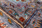 Turkmen Ersari Handmade Wool Rug - 6' 10" X 9' 9" - Golden Nile