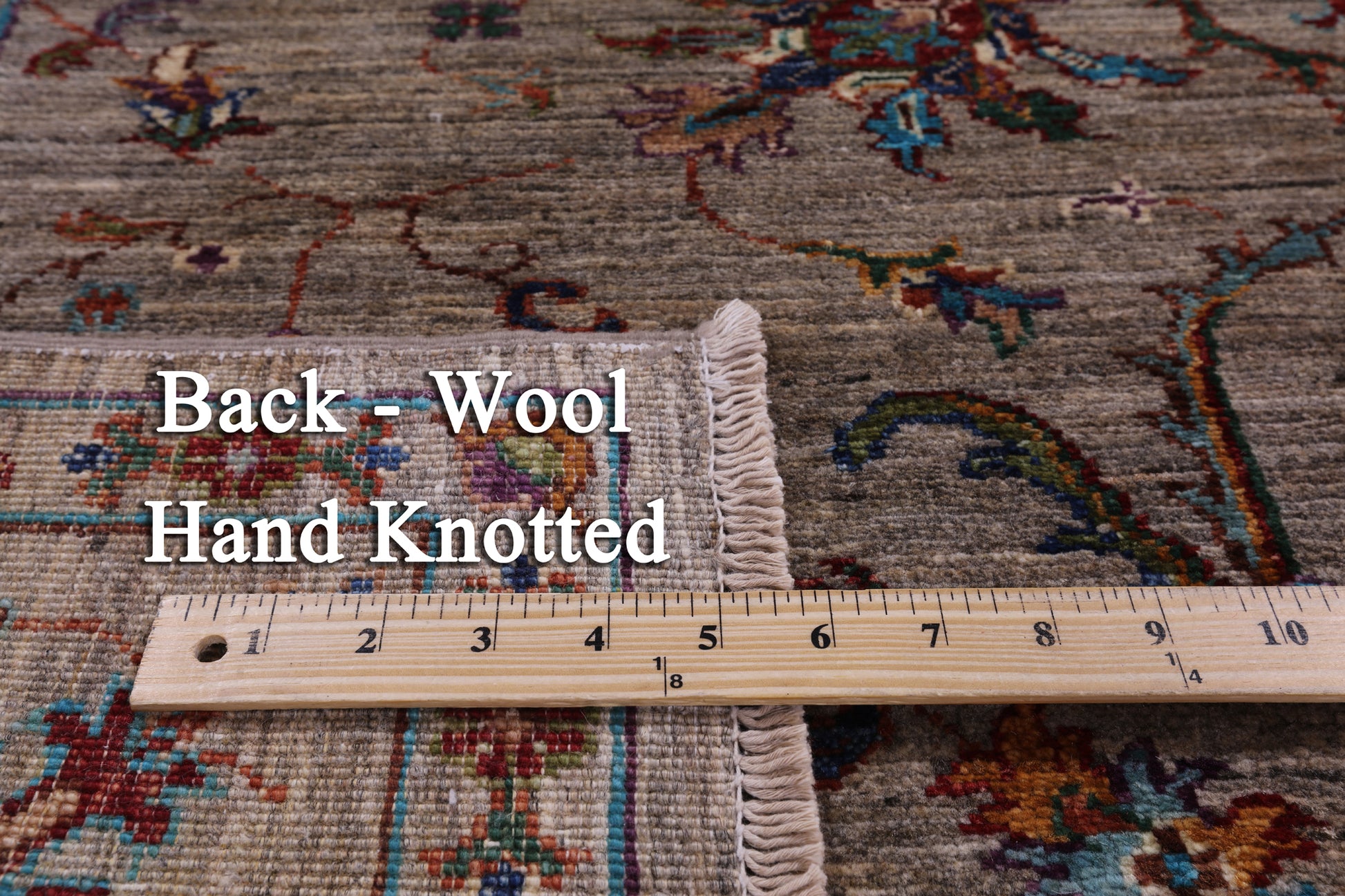 Peshawar Handmade Wool Rug - 5' 1" X 6' 8" - Golden Nile