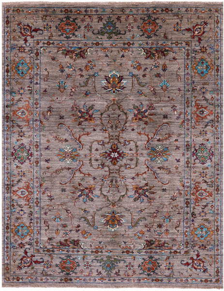 Peshawar Handmade Wool Rug - 5' 1" X 6' 8" - Golden Nile