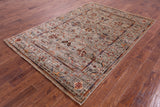 Peshawar Hand Knotted Wool Rug - 5' 8" X 8' 2" - Golden Nile