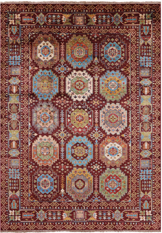 Turkmen Ersari Handmade Wool Rug - 5' 6