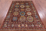 Turkmen Ersari Handmade Wool Rug - 5' 6" X 7' 9" - Golden Nile