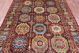 Turkmen Ersari Handmade Wool Rug - 5' 6" X 7' 9" - Golden Nile