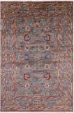 Persian Tabriz Handmade Wool Rug - 5' 6" X 8' 3" - Golden Nile