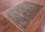 Persian Tabriz Handmade Wool Rug - 5' 6" X 8' 3" - Golden Nile