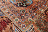 Turkmen Ersari Hand Knotted Wool Rug - 5' 7" X 7' 10" - Golden Nile