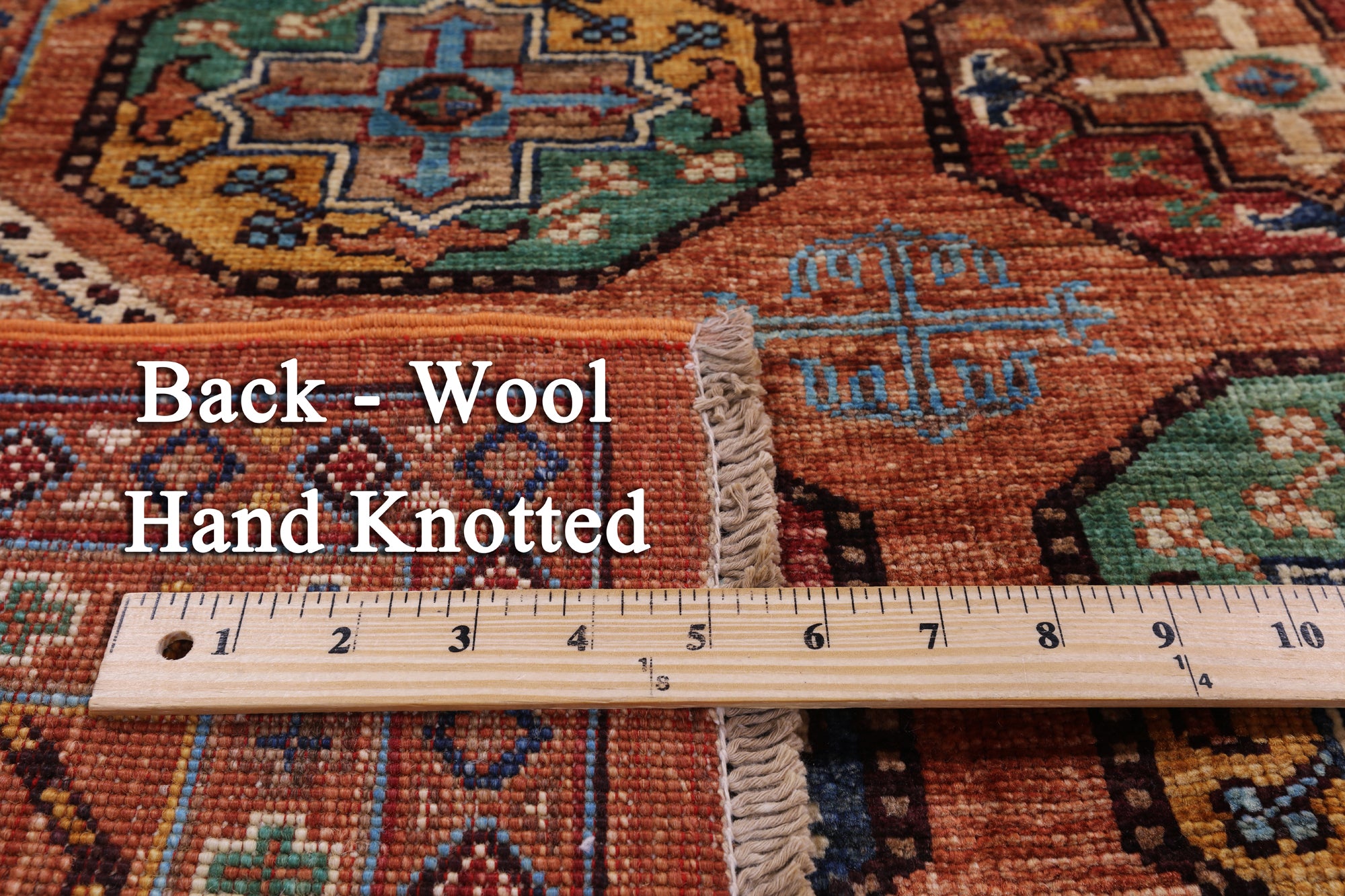 Turkmen Ersari Hand Knotted Wool Rug - 5' 7" X 7' 10" - Golden Nile