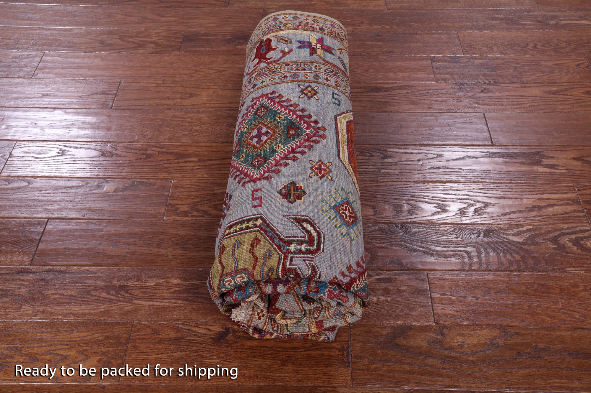 Turkmen Ersari Hand Knotted Wool Rug - 5' 8" X 7' 8" - Golden Nile