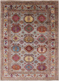 Turkmen Ersari Hand Knotted Wool Rug - 5' 8" X 7' 8" - Golden Nile