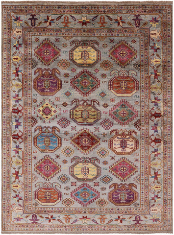 Turkmen Ersari Hand Knotted Wool Rug - 5' 8