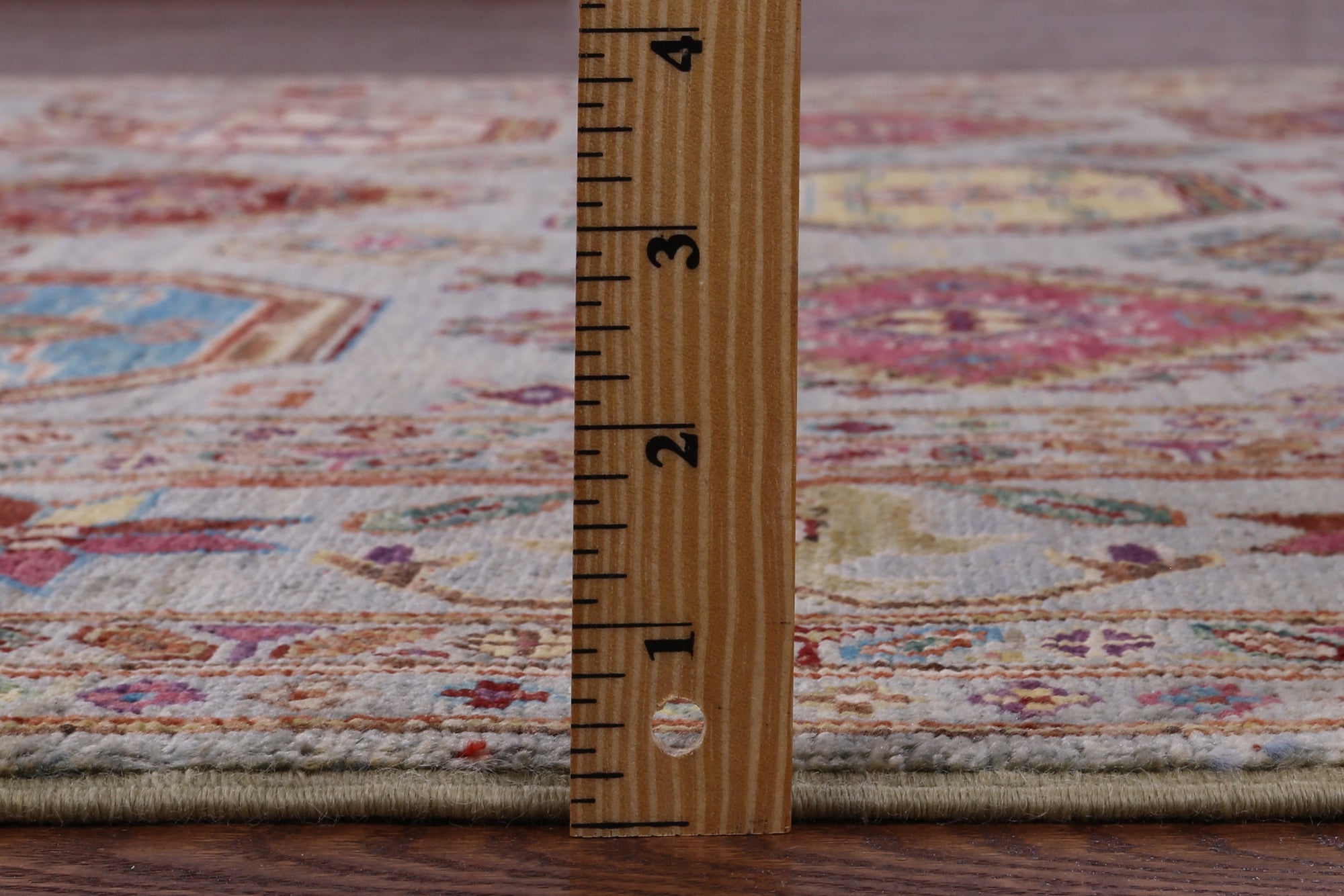 Turkmen Ersari Hand Knotted Wool Rug - 5' 8" X 7' 8" - Golden Nile