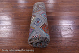 Grey Turkmen Ersari Hand Knotted Wool Rug - 5' 7" X 7' 8" - Golden Nile
