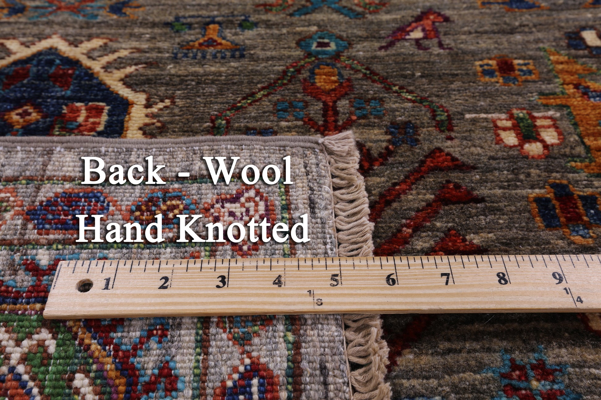 Turkmen Ersari Hand Knotted Wool Rug - 5' 9" X 8' 1" - Golden Nile