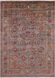 Turkmen Ersari Hand Knotted Wool Rug - 5' 10" X 8' 2" - Golden Nile
