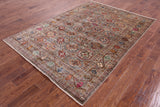 Turkmen Ersari Hand Knotted Wool Rug - 5' 10" X 8' 2" - Golden Nile