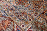 Turkmen Ersari Hand Knotted Wool Rug - 5' 10" X 8' 2" - Golden Nile