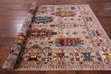 Persian Fine Serapi Hand Knotted Wool Rug - 5' 8" X 8' 4" - Golden Nile