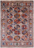 Turkmen Ersari Hand Knotted Wool Rug - 4' 2" X 5' 8" - Golden Nile