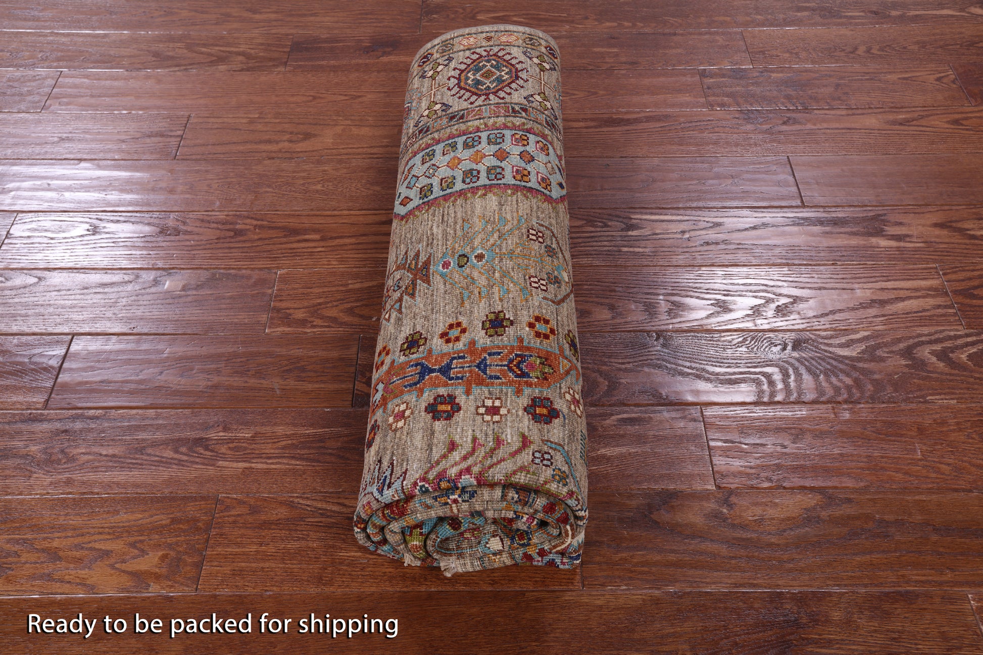 Turkmen Ersari Hand Knotted Wool Rug - 5' 8" X 8' 0" - Golden Nile