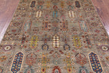 Turkmen Ersari Hand Knotted Wool Rug - 5' 8" X 8' 0" - Golden Nile
