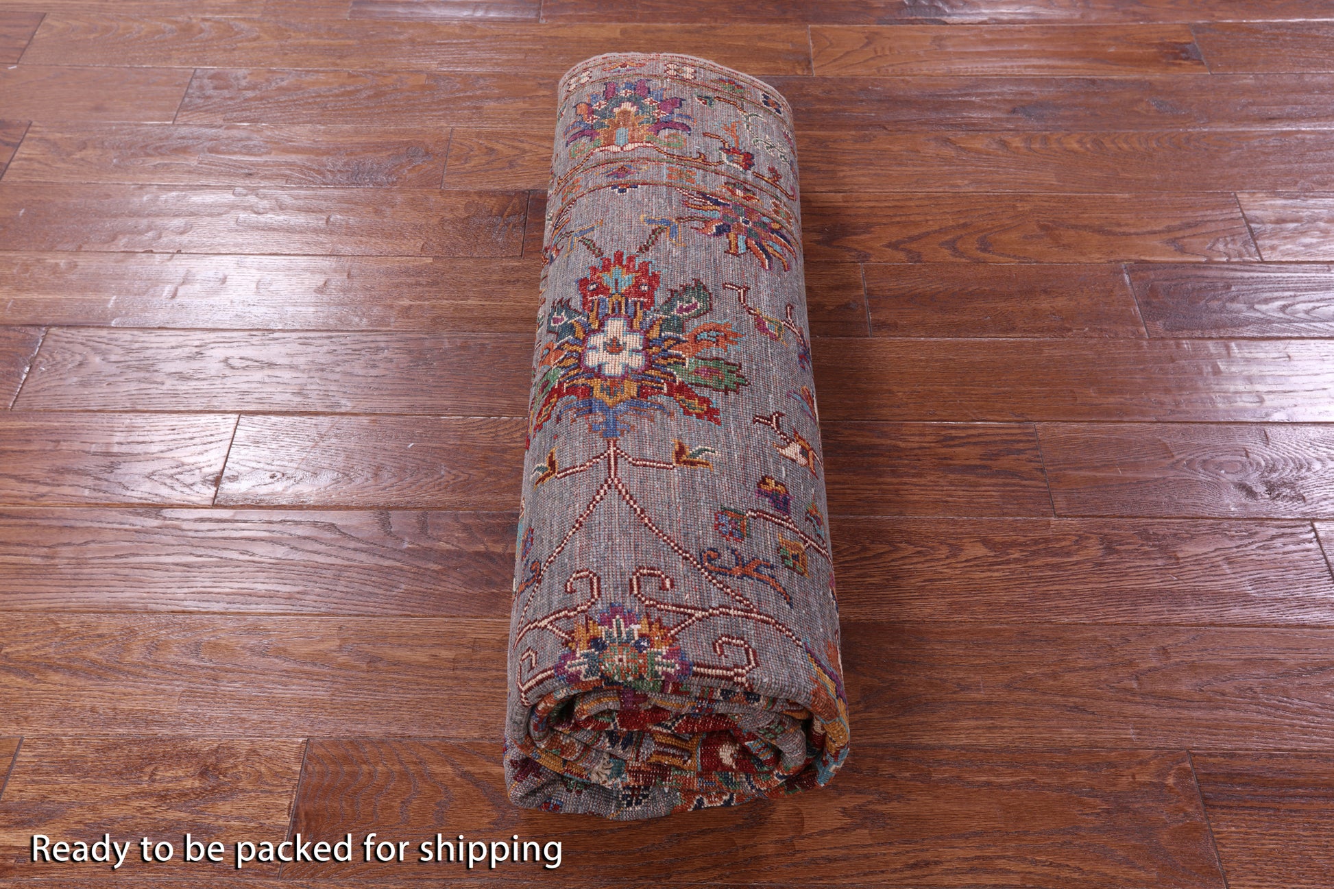 Grey Peshawar Hand Knotted Wool Rug - 5' 8" X 8' 4" - Golden Nile