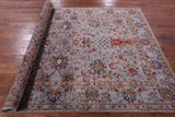 Grey Peshawar Hand Knotted Wool Rug - 5' 8" X 8' 4" - Golden Nile