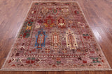Persian Fine Serapi Handmade Wool Rug - 5' 8" X 8' 2" - Golden Nile