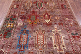 Persian Fine Serapi Handmade Wool Rug - 5' 8" X 8' 2" - Golden Nile