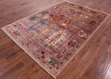 Persian Fine Serapi Handmade Wool Rug - 5' 8" X 8' 2" - Golden Nile