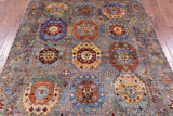 Turkmen Ersari Hand Knotted Wool Rug - 5' 8" X 7' 8" - Golden Nile
